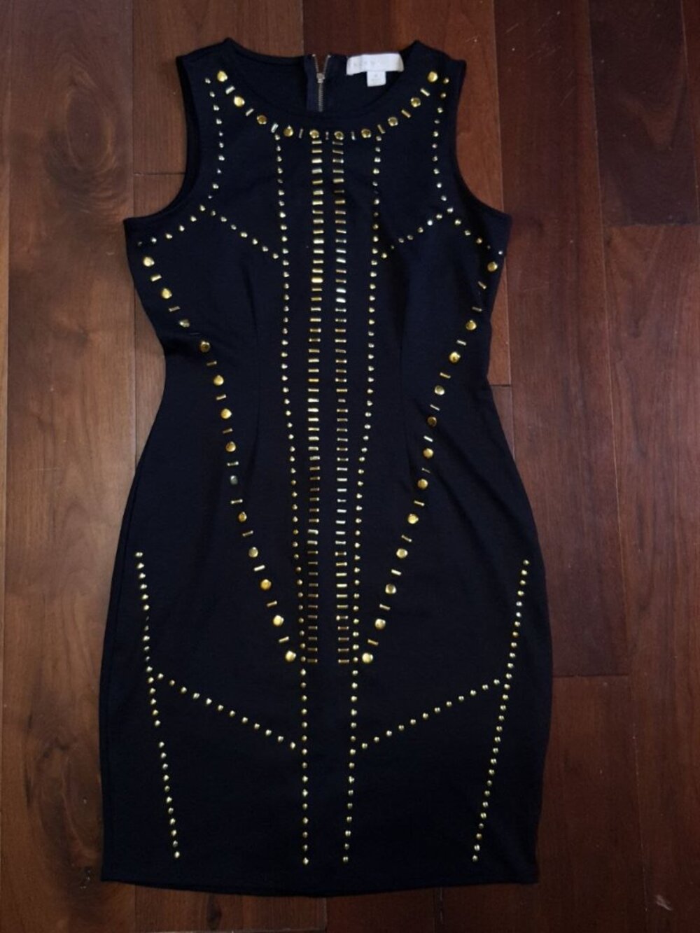 Nicki Minaj Black and Gold Dress